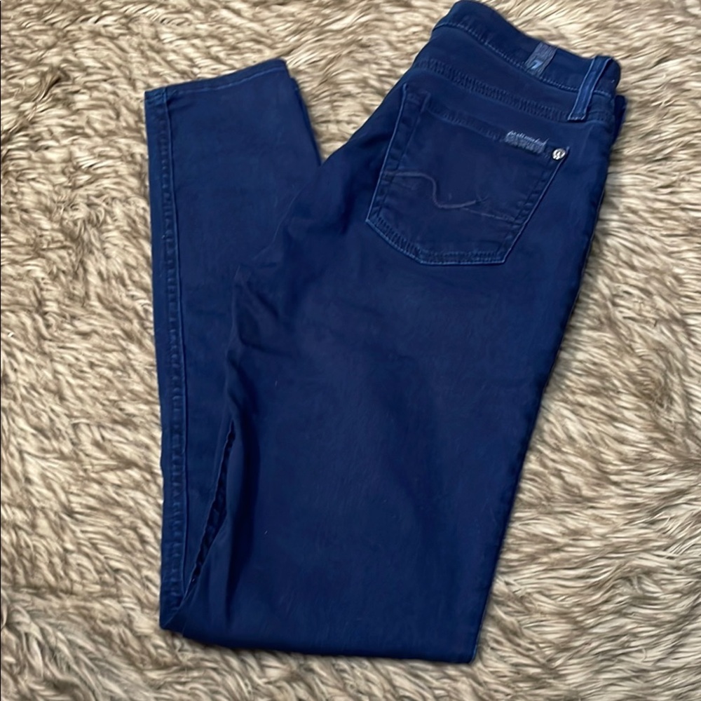 7 For All Mankind Dark Blue Jeans